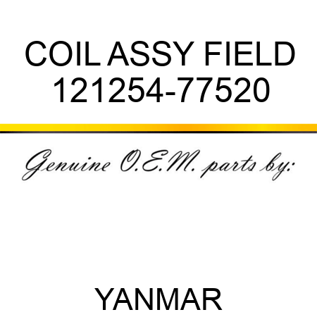 COIL ASSY, FIELD 121254-77520