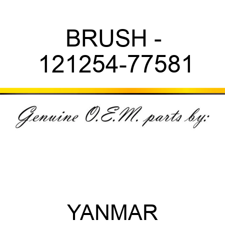 BRUSH, - 121254-77581