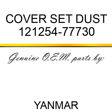 COVER SET, DUST 121254-77730