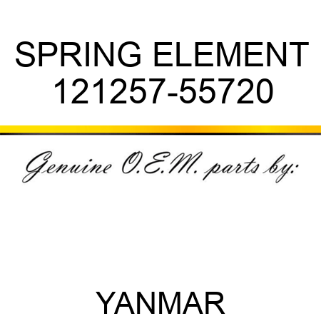 SPRING, ELEMENT 121257-55720