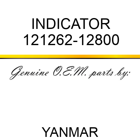 INDICATOR 121262-12800