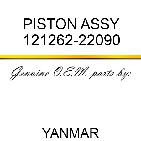 PISTON ASSY 121262-22090