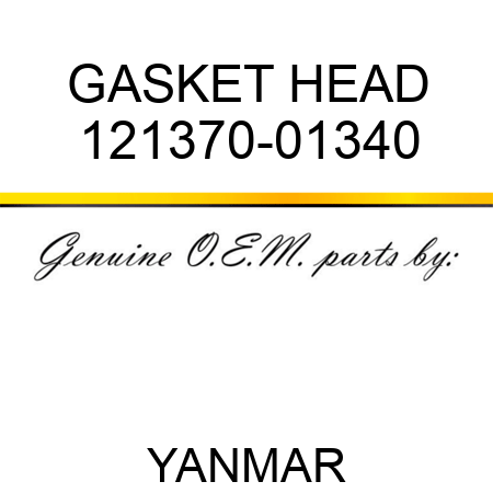 GASKET, HEAD 121370-01340
