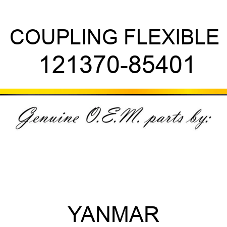 COUPLING, FLEXIBLE 121370-85401