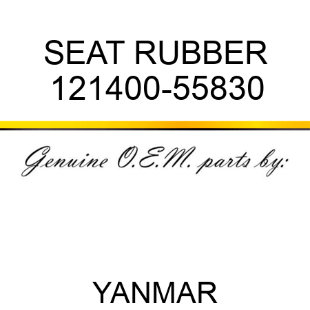 SEAT, RUBBER 121400-55830