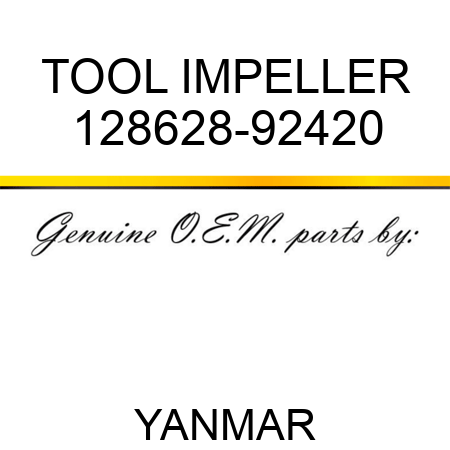 TOOL, IMPELLER 128628-92420