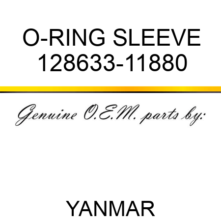 O-RING, SLEEVE 128633-11880