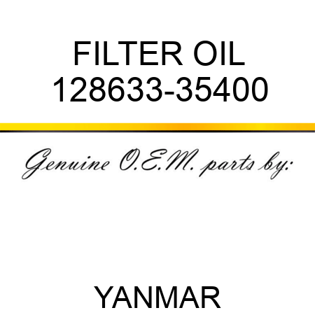 FILTER, OIL 128633-35400