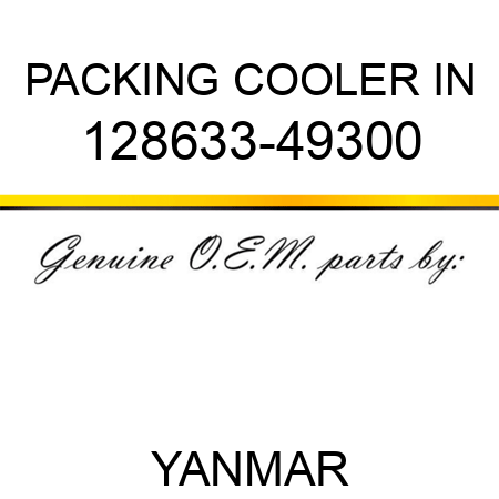 PACKING, COOLER IN 128633-49300