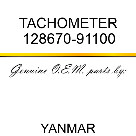 TACHOMETER 128670-91100