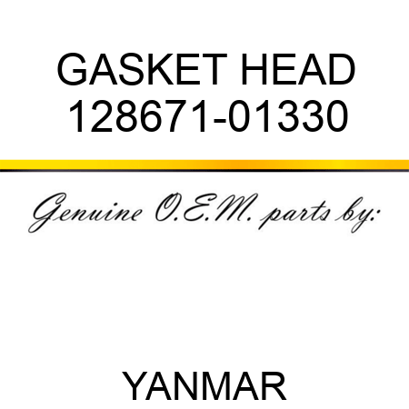 GASKET, HEAD 128671-01330