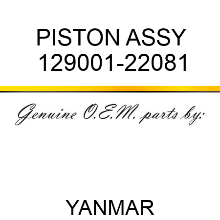 PISTON ASSY 129001-22081
