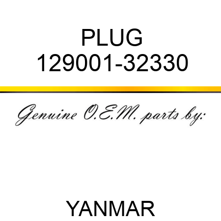 PLUG 129001-32330