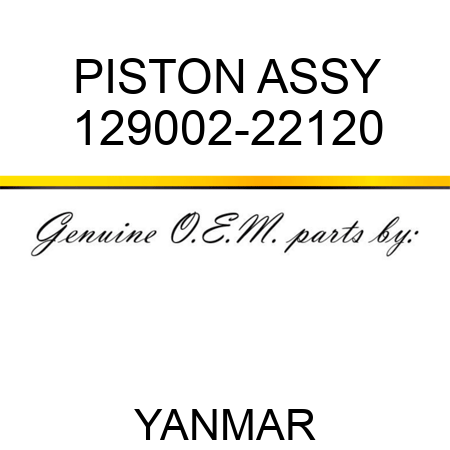 PISTON ASSY 129002-22120