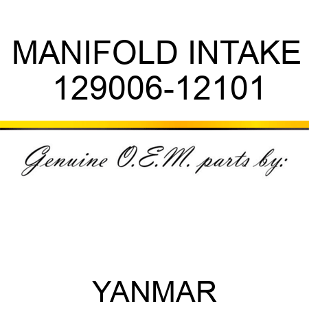 MANIFOLD, INTAKE 129006-12101