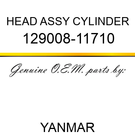 HEAD ASSY, CYLINDER 129008-11710