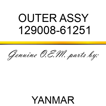OUTER ASSY 129008-61251