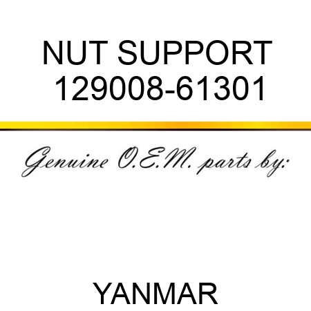 NUT, SUPPORT 129008-61301