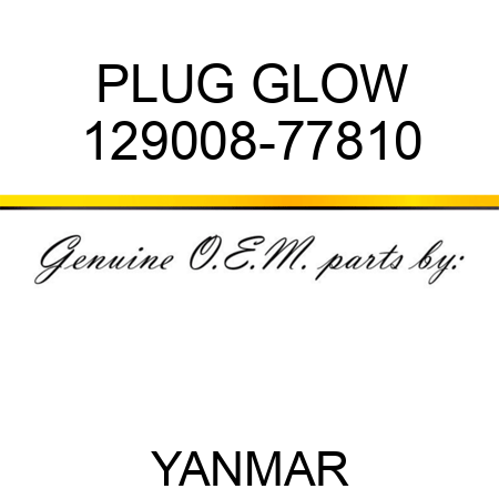 PLUG, GLOW 129008-77810