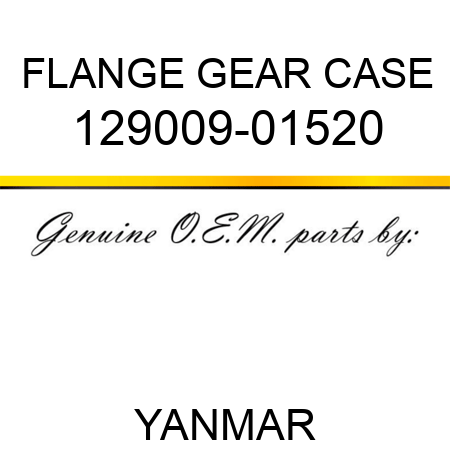 FLANGE, GEAR CASE 129009-01520