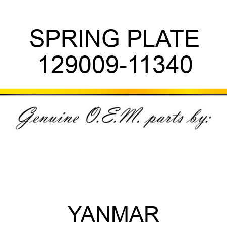 SPRING, PLATE 129009-11340