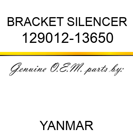 BRACKET, SILENCER 129012-13650