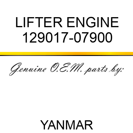 LIFTER, ENGINE 129017-07900