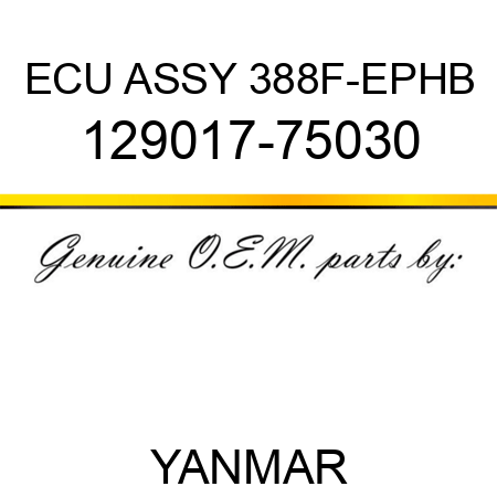 ECU ASSY, 388F-EPHB 129017-75030