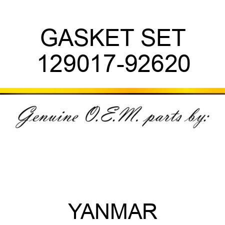 GASKET SET 129017-92620
