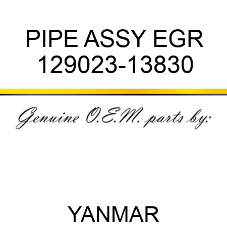 PIPE ASSY, EGR 129023-13830