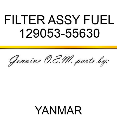FILTER ASSY, FUEL 129053-55630