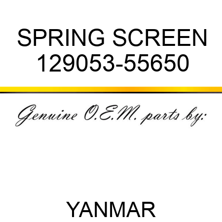 SPRING, SCREEN 129053-55650