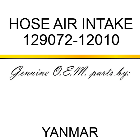 HOSE, AIR INTAKE 129072-12010