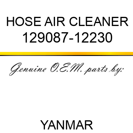 HOSE, AIR CLEANER 129087-12230