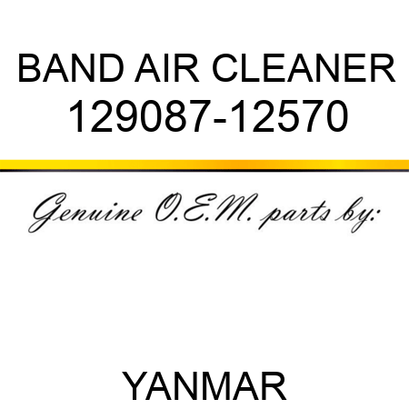 BAND, AIR CLEANER 129087-12570