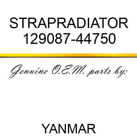 STRAP,RADIATOR 129087-44750