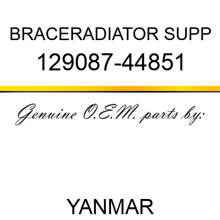 BRACE,RADIATOR SUPP 129087-44851