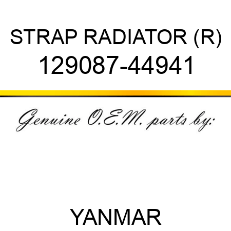 STRAP, RADIATOR (R) 129087-44941