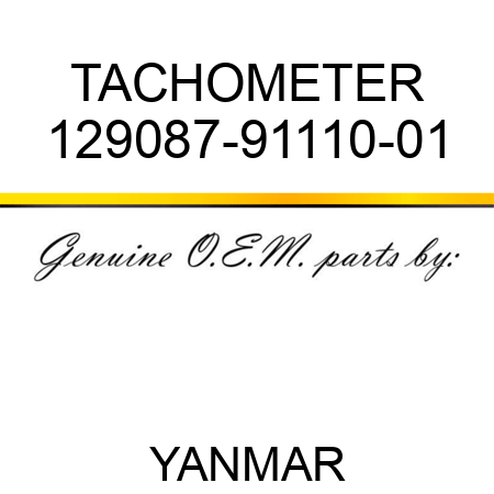 TACHOMETER 129087-91110-01