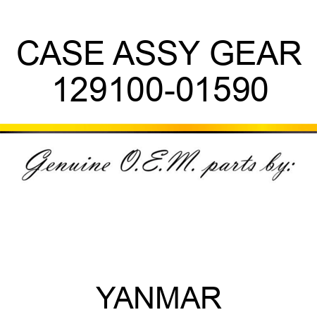 CASE ASSY, GEAR 129100-01590