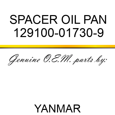 SPACER, OIL PAN 129100-01730-9