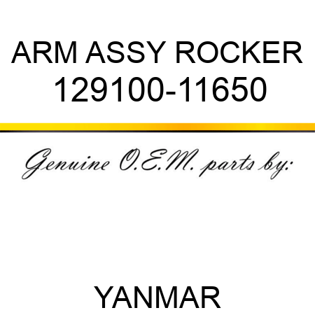 ARM ASSY, ROCKER 129100-11650