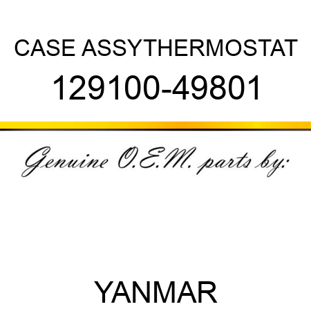 CASE ASSY,THERMOSTAT 129100-49801