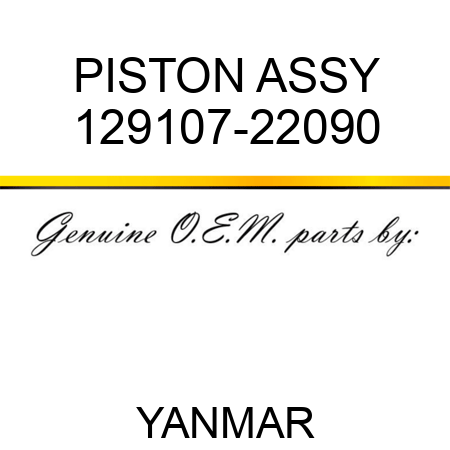 PISTON ASSY 129107-22090
