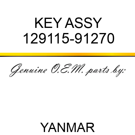 KEY ASSY 129115-91270