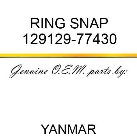 RING, SNAP 129129-77430