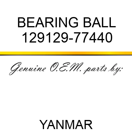 BEARING, BALL 129129-77440