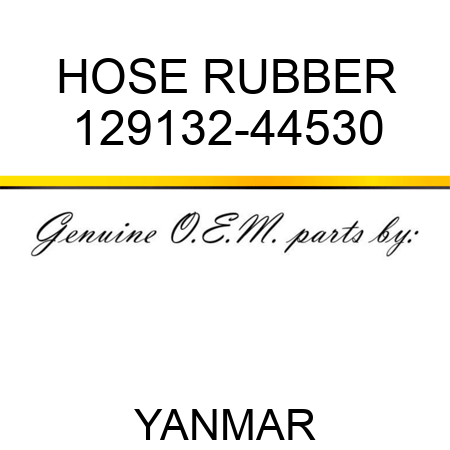 HOSE, RUBBER 129132-44530