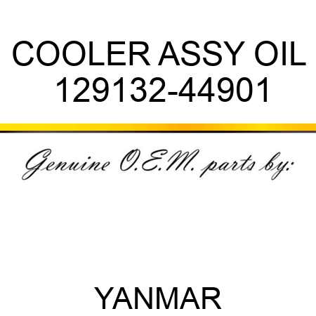 COOLER ASSY, OIL 129132-44901