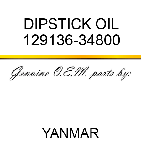 DIPSTICK, OIL 129136-34800